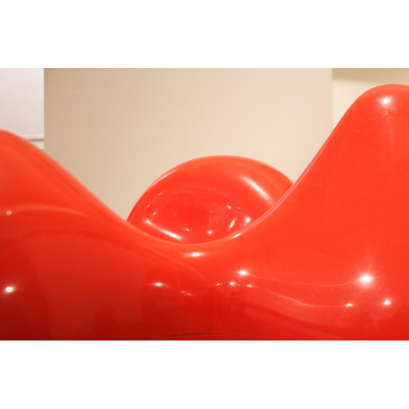 Tomato armchair in red fiber glass, Eero AARNIO - 1970s