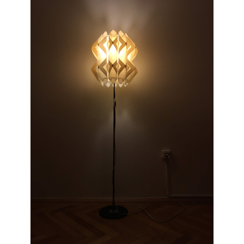 White vintage floor lamp, 1960