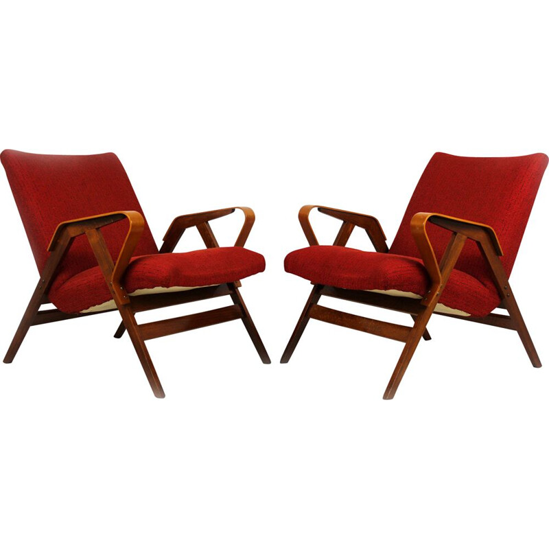 Set of 2 vintage armchairs from Tatra