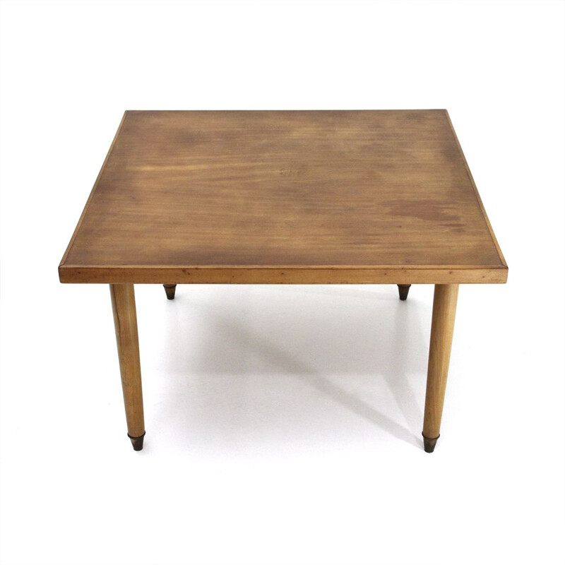 Table basse vintage carrée italienne