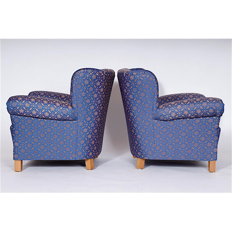 Set of 2 vintage club armchairs