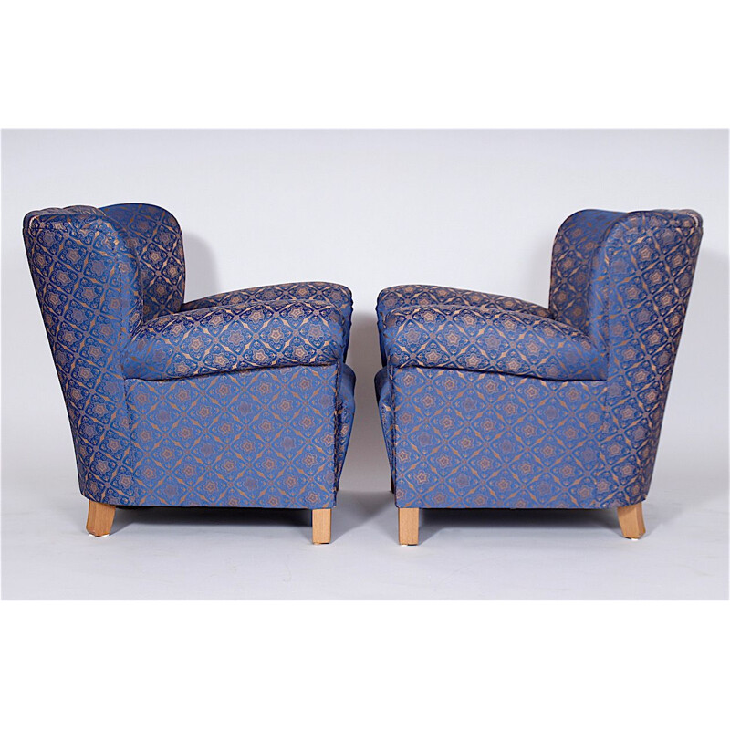 Set of 2 vintage club armchairs