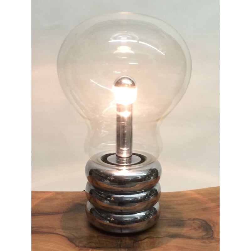 Lamp Bulb in metal, chromium and glass, Ingo MAURER - 1970s