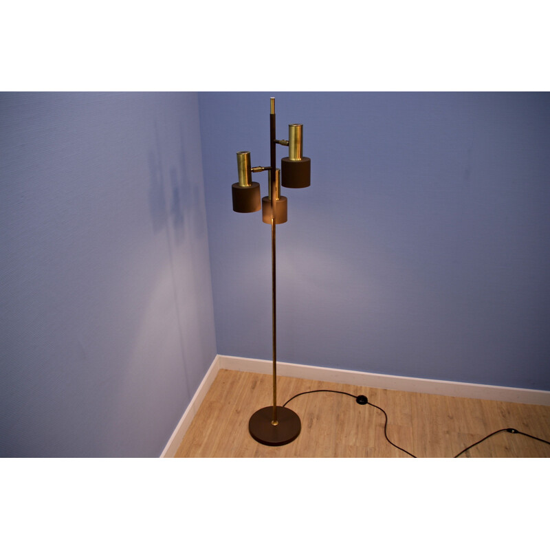 Vintage floorlamp in brass by Koch & Lowy