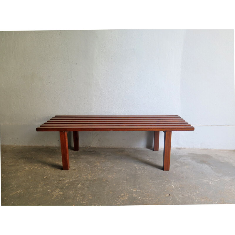 Vintage bench in wood 1970