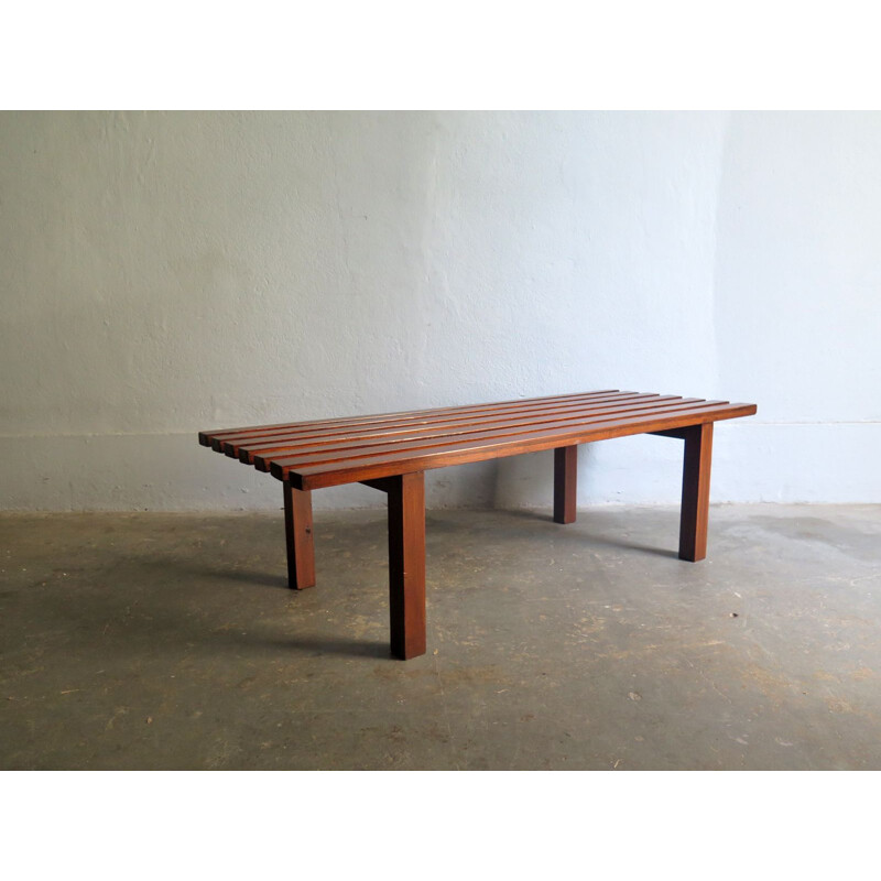 Vintage bench in wood 1970