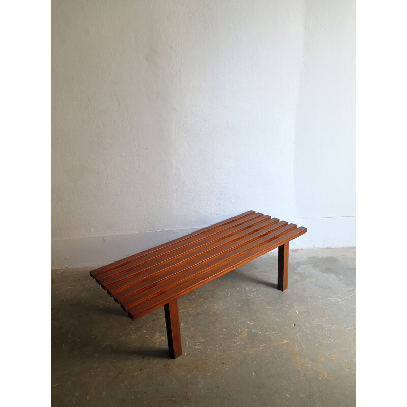 Vintage bench in wood 1970