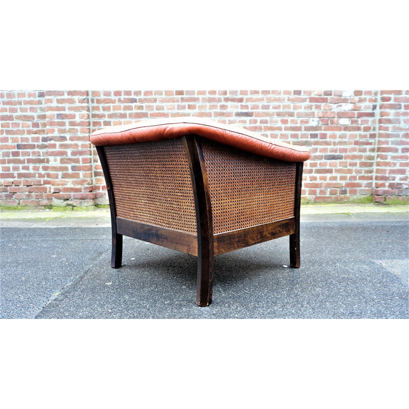 Scandinavian vintage  chair in leather