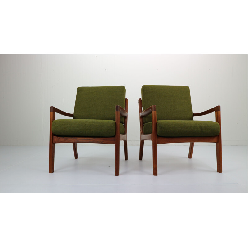 Vintage lounge chairs from Danemark by Ole Wanscher 1950s