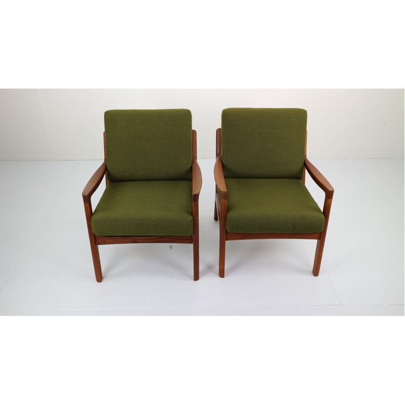 Vintage lounge chairs from Danemark by Ole Wanscher 1950s