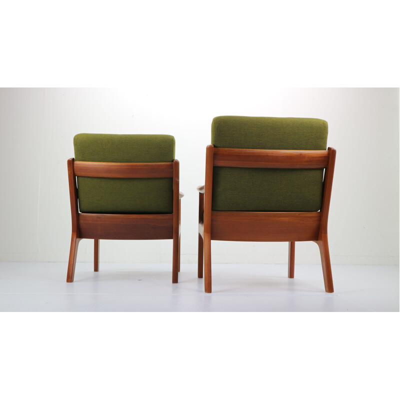 Vintage lounge chairs from Danemark by Ole Wanscher 1950s