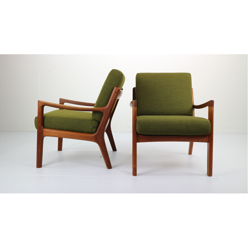 Vintage lounge chairs from Danemark by Ole Wanscher 1950s