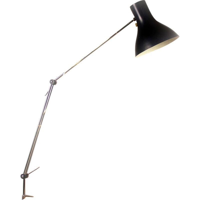 Lampe vintage pour Napako en métal noir 1960