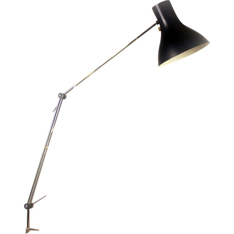 Vintage lamp for Napako in black metal 1960