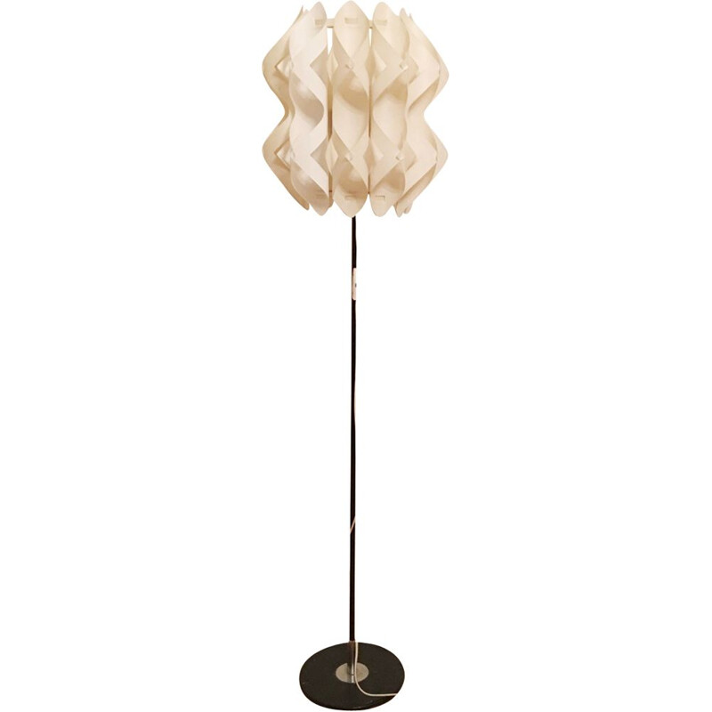 White vintage floor lamp, 1960