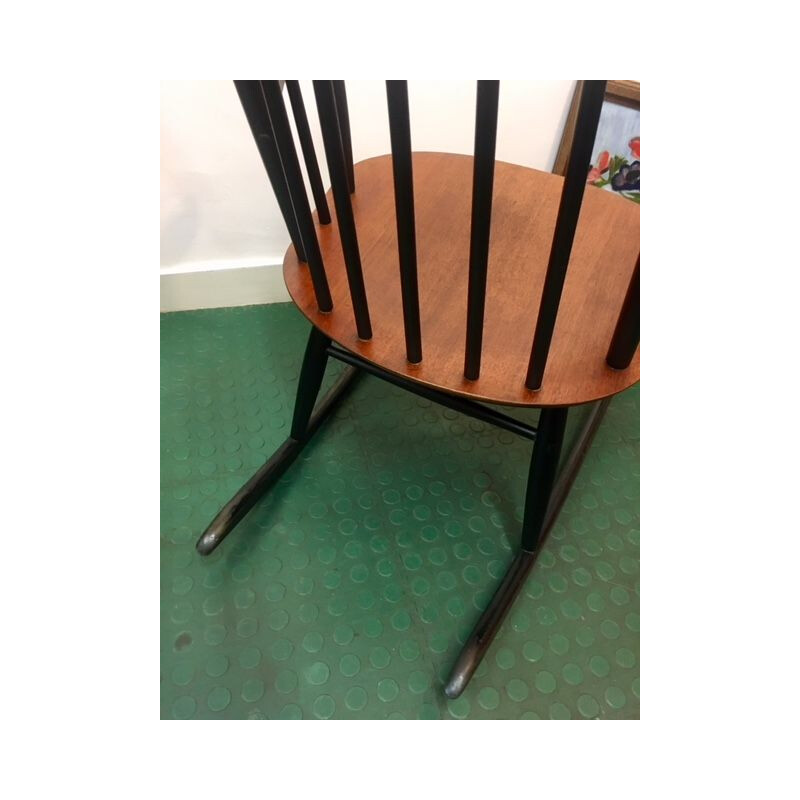 Rocking chair vintage en bois par Stol Kamnik