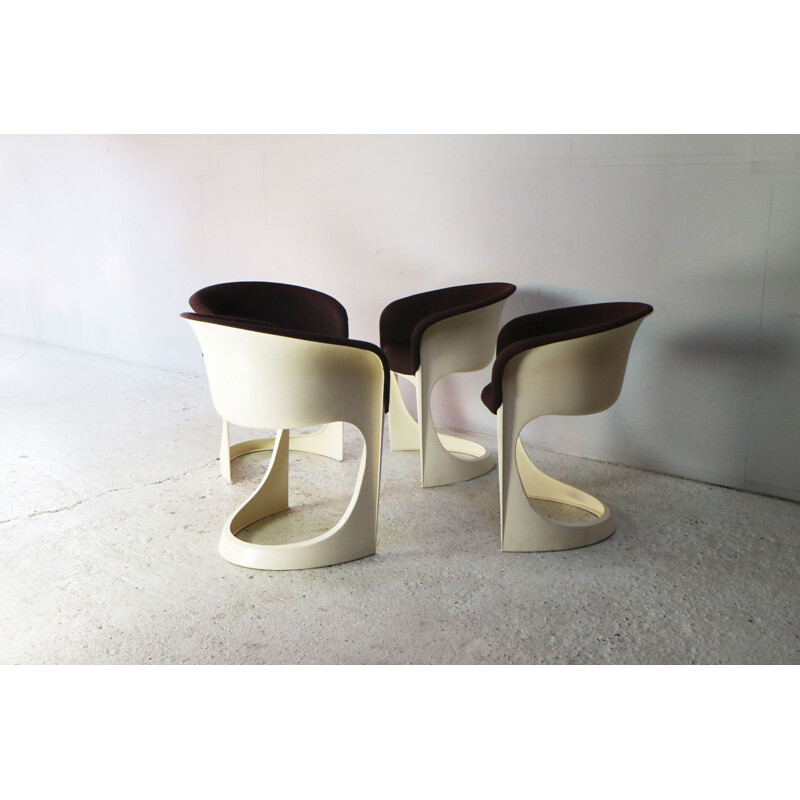 Set of 4 plastic chairs by Steen Ostergaard for Cado