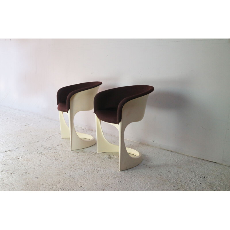 Set of 4 plastic chairs by Steen Ostergaard for Cado