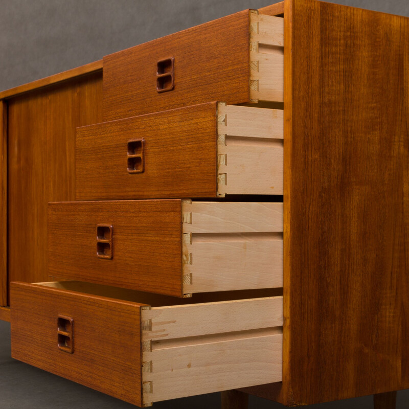 Vintage danish teak sideboard for Ærthøj Jensen & Mølholm Herning