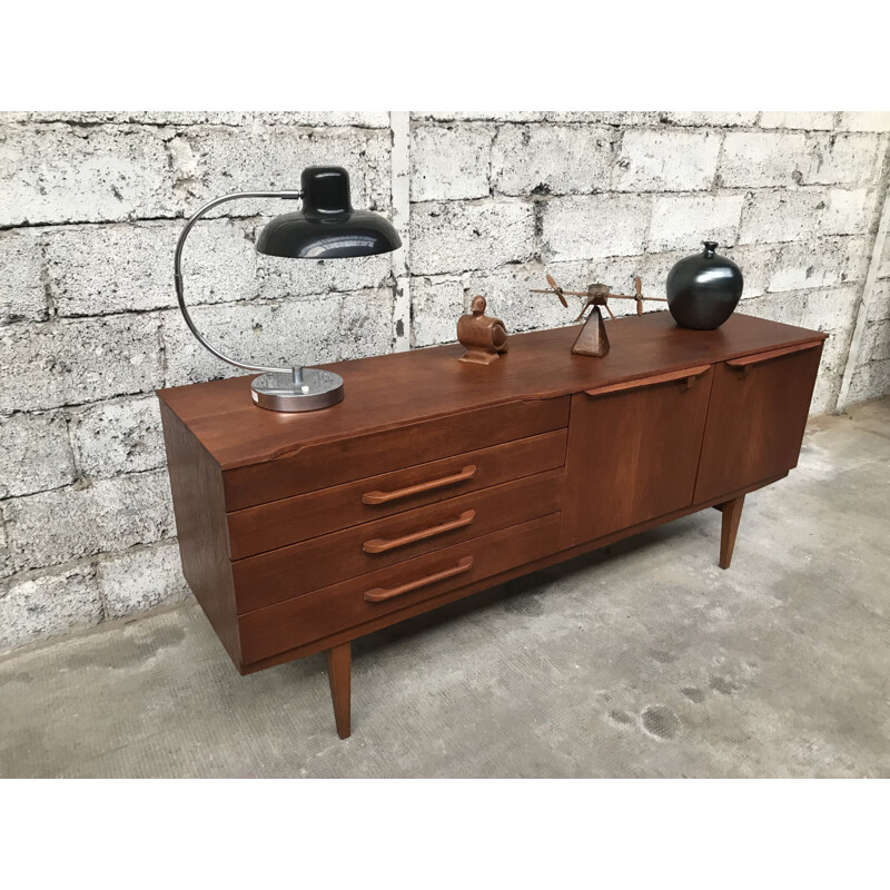 Vintage scandinavian sideboard in teak 1960