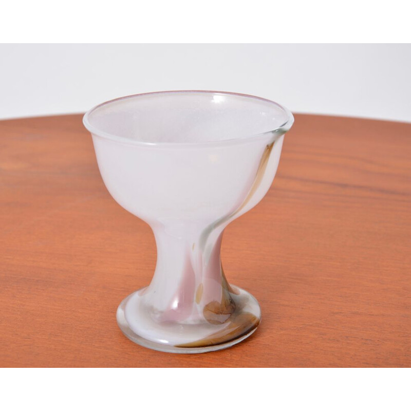 Vintage scandinavian glass cup for Holmegaard 1970