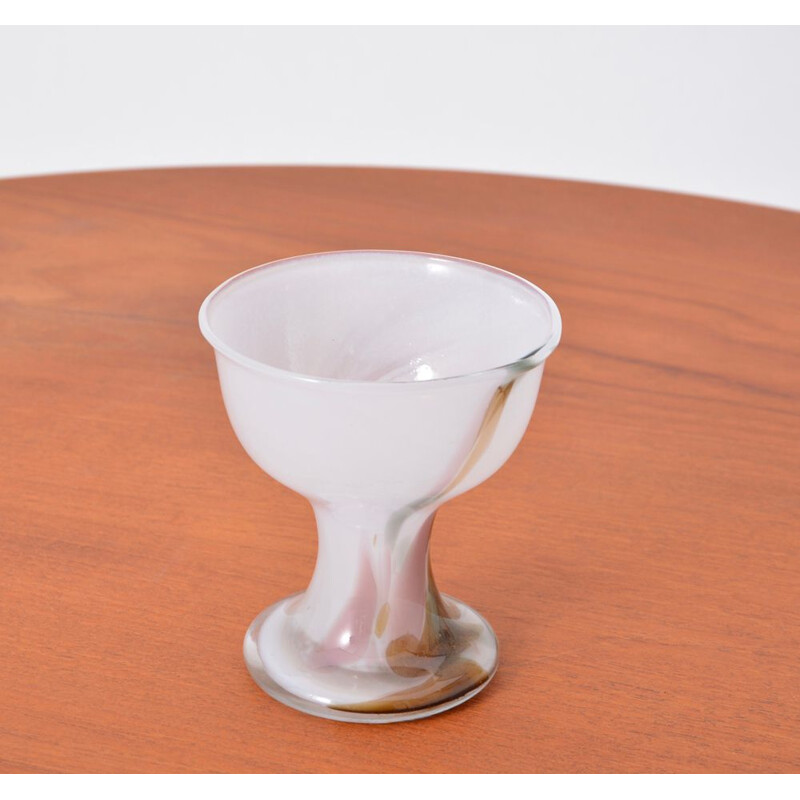 Tazza vintage scandinava per Holmegaard in vetro 1970