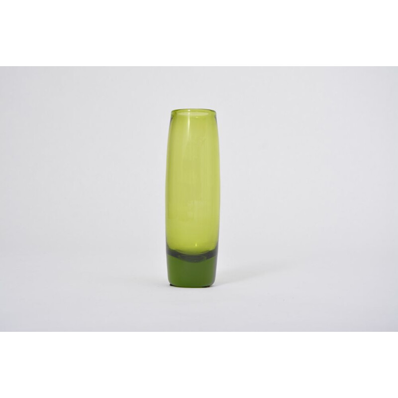Vase vintage scandinave Maygreen par Lütken pour Holmegaard, 1960