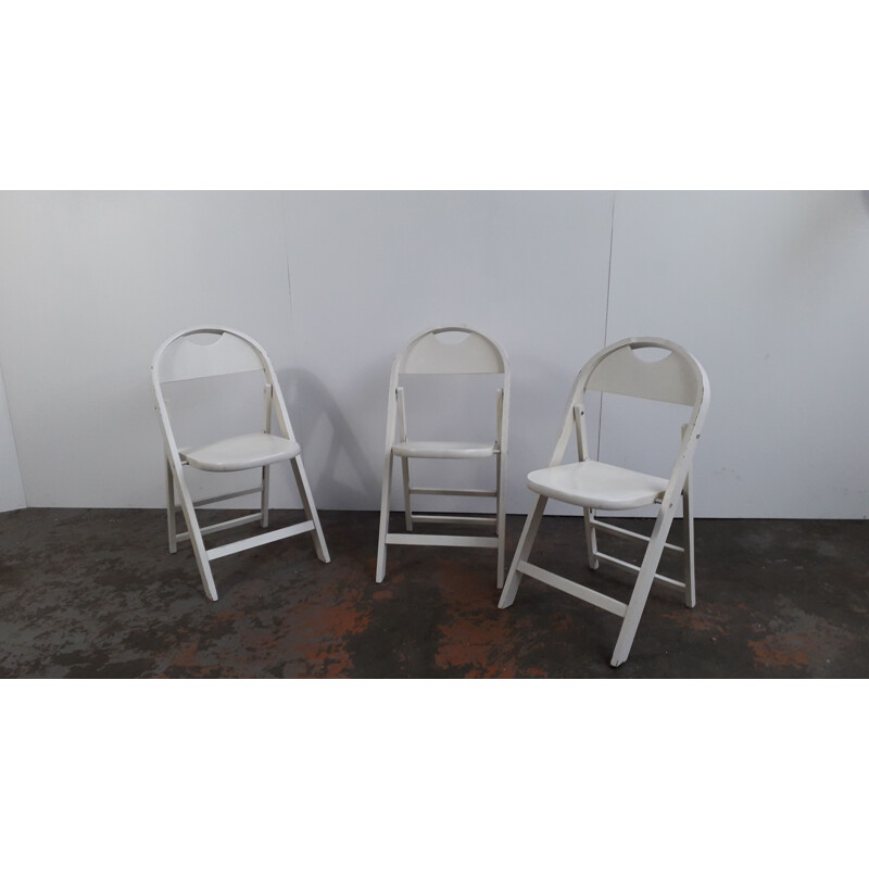 Set of 3 vintage chairs Trick by Castiglioni
