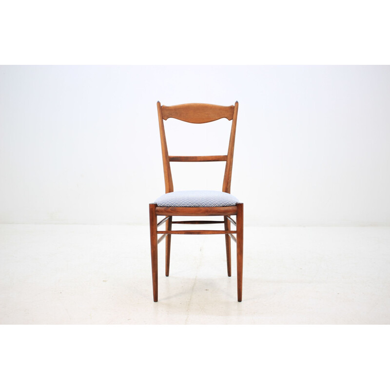 Set of 6 vintage beech dining chairs