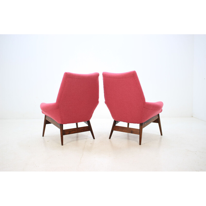 Set of 2 vintage 1950 Miroslav Navratil lounge chair