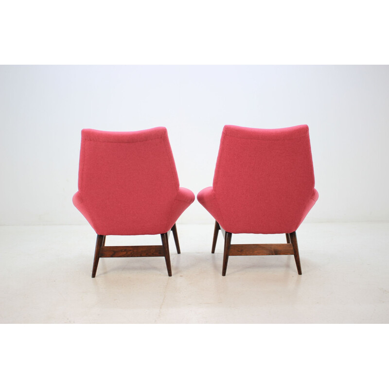 Set of 2 vintage 1950 Miroslav Navratil lounge chair