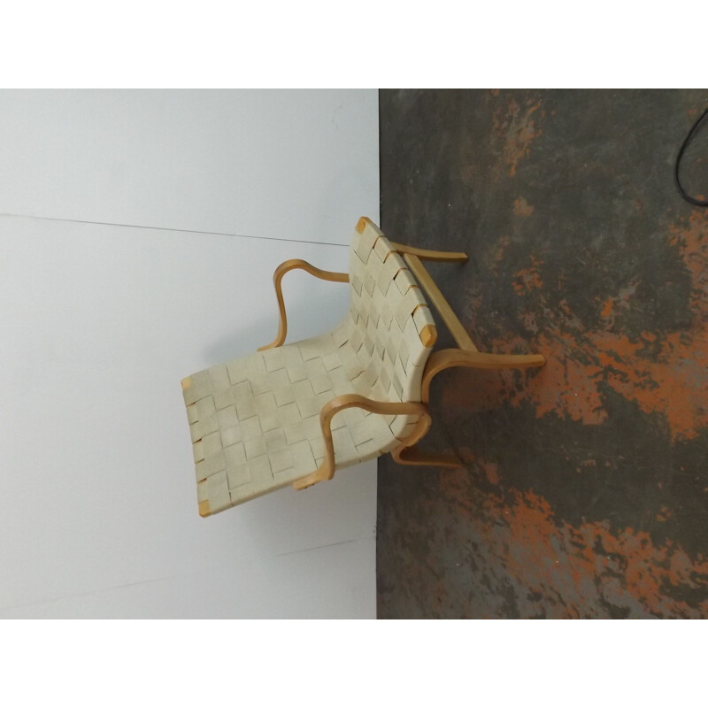 Fauteuil vintage Eva Chair par Bruno Mathsson