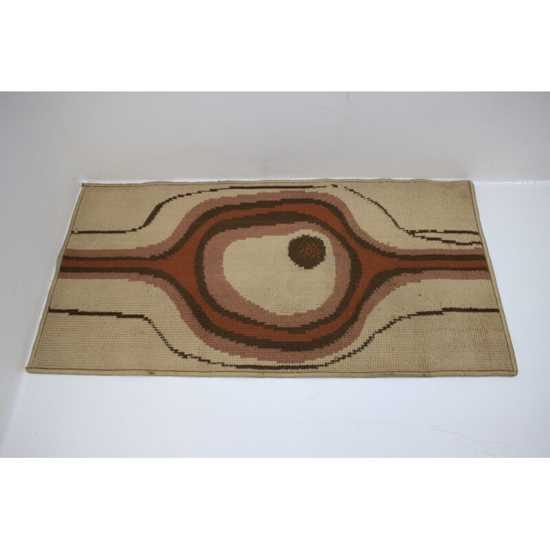 Set of 3 vintage scandinavian design carpets rugs