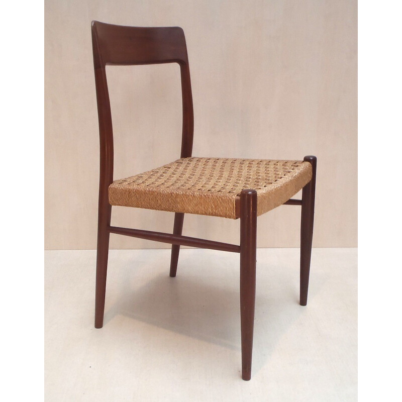 2 Scandinavian chairs, Niels MOLLER - 1960s