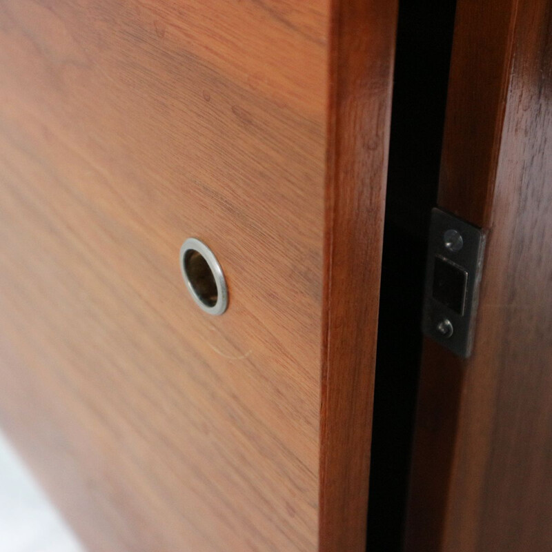 Vintage cubic walnut desk