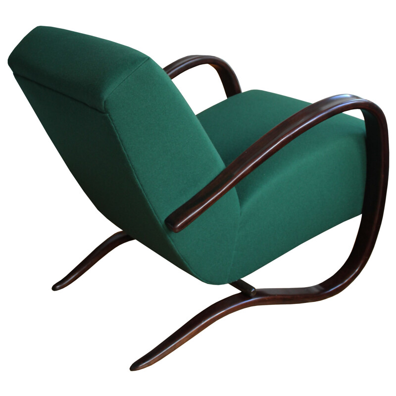 Vintage Czech H269 armchair by Jindrich Halabala for Up Brno