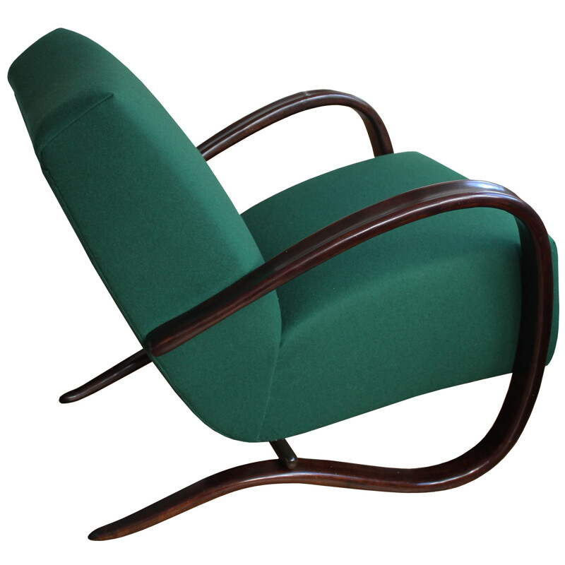 Vintage Czech H269 armchair by Jindrich Halabala for Up Brno