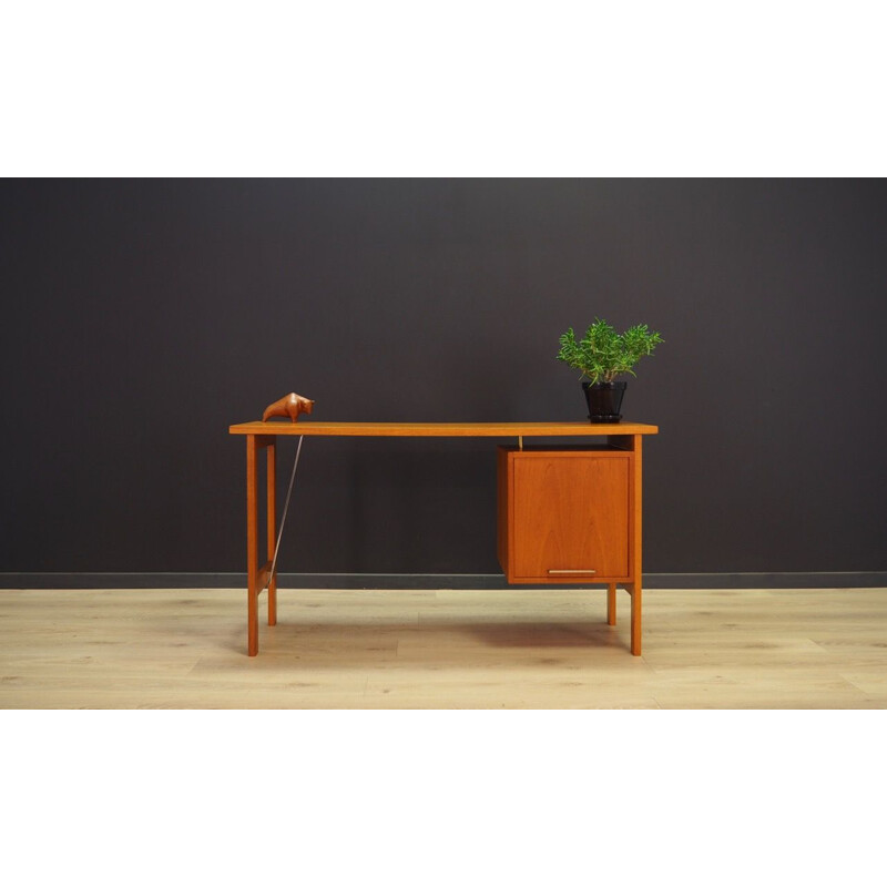 Vintage danish design teak desk for Bjerringbro 1970