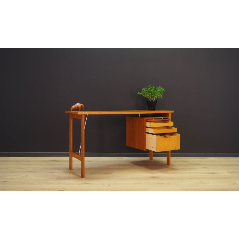 Vintage danish design teak desk for Bjerringbro 1970