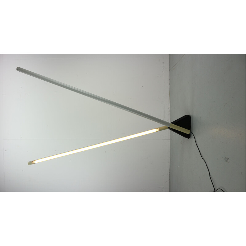 Vintage Sistema Flu floorlamp for Luci in iron and plastic 1980