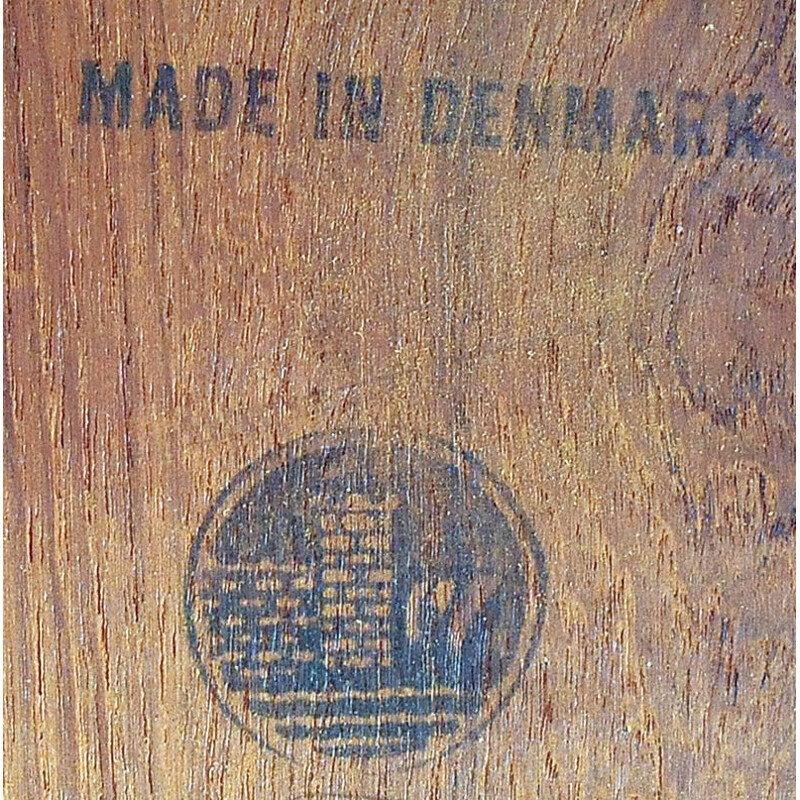 Table vintage scandinave pour Soborg en teck 1960