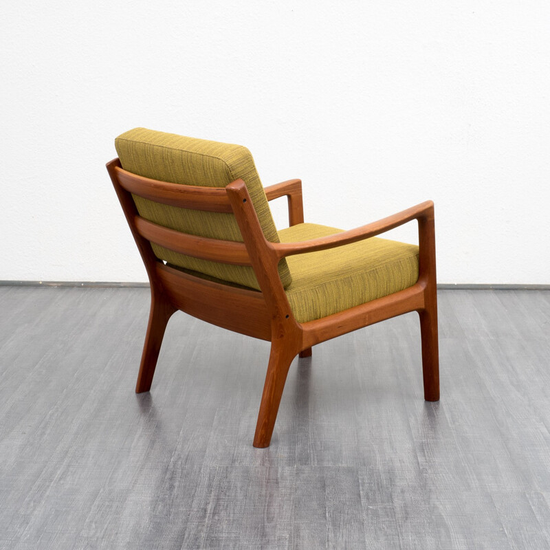 Armchair in teak and fabric, Ole WANSCHER - 1950s