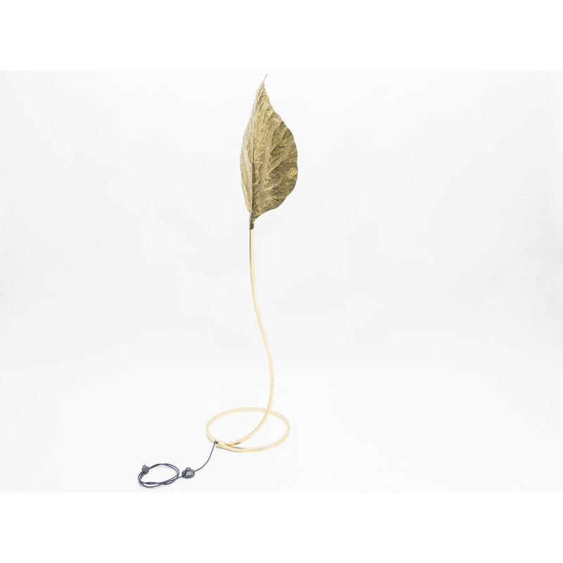 Rubharb floor lamp by Tommaso Barbi in brass