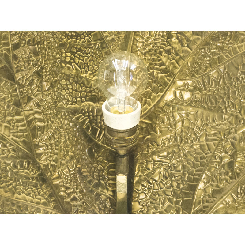 Rubharb floor lamp by Tommaso Barbi in brass
