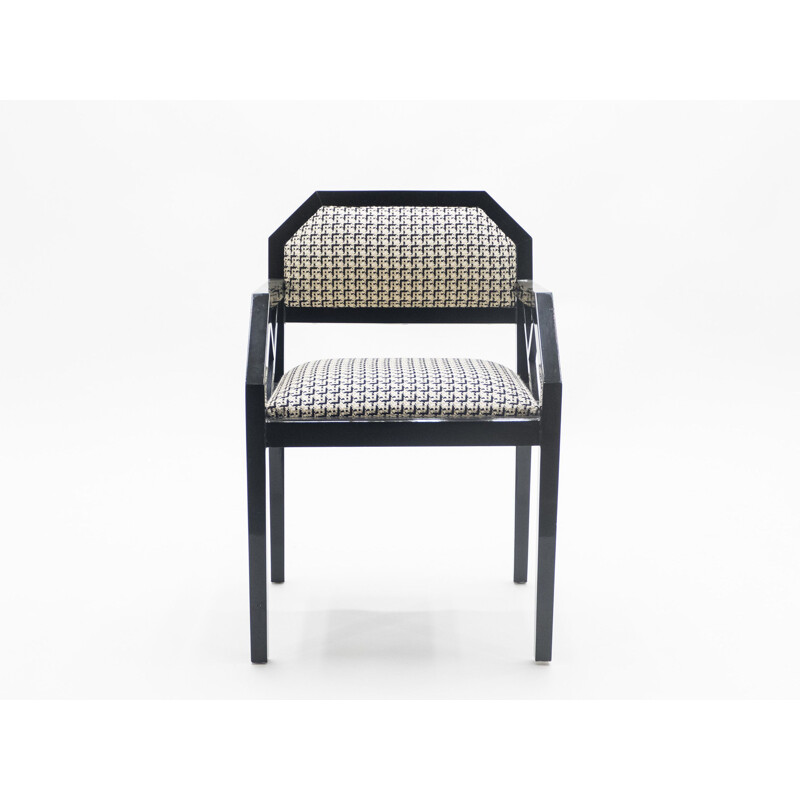 Set of 4 vintage chairs by Jean-Claude Mahey for Romeo Paris