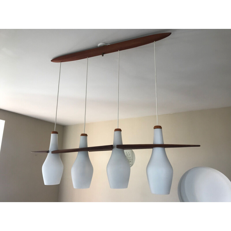 Lampadario vintage Rispal design 1960