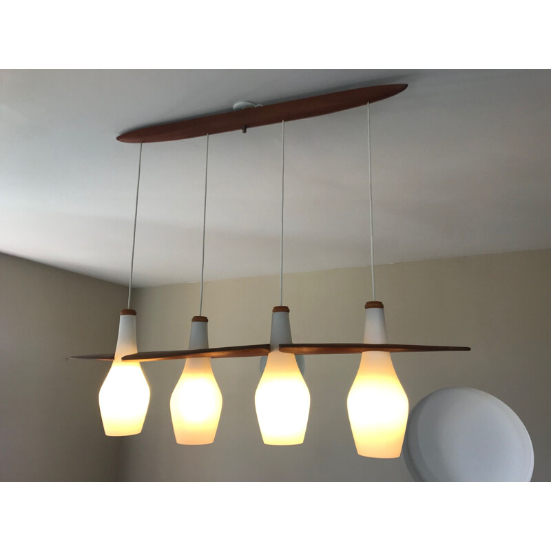 Lampadario vintage Rispal design 1960