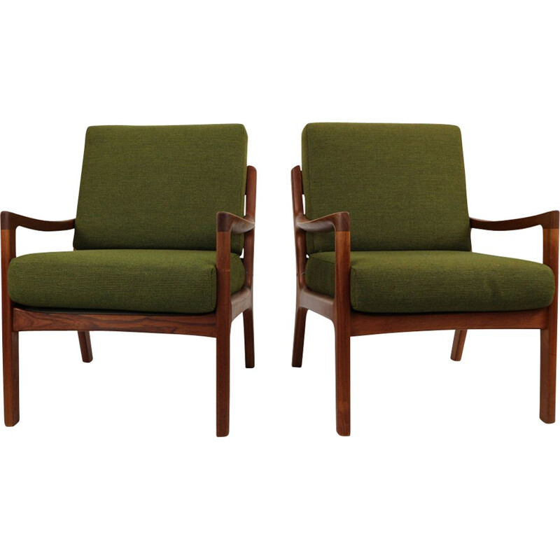 Vintage lounge chairs from Danemark by Ole Wanscher 1950s