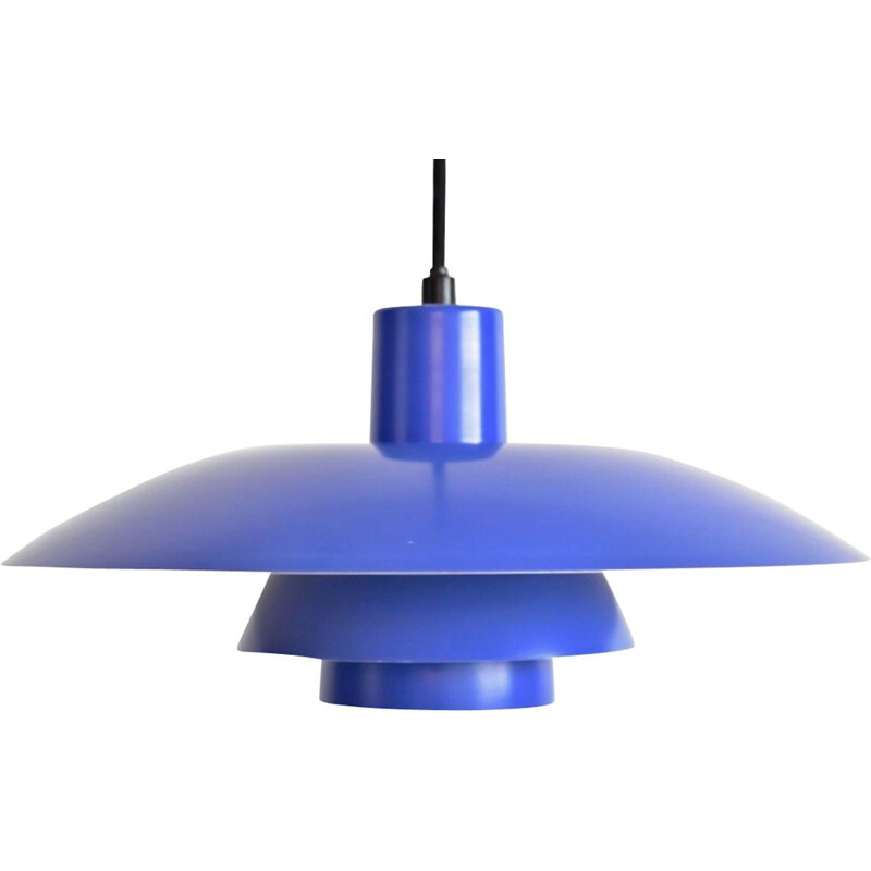 Vintage blue PH4 pendant lamp by Poul Henningsen 1950s