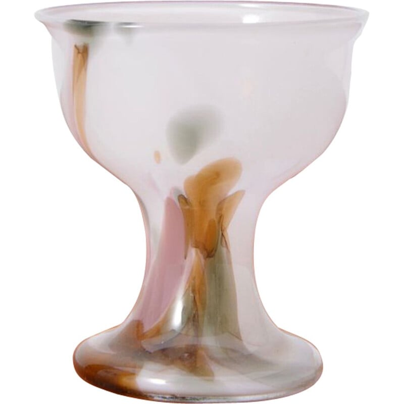 Vintage scandinavian glass cup for Holmegaard 1970